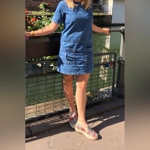 Topshop denim dress